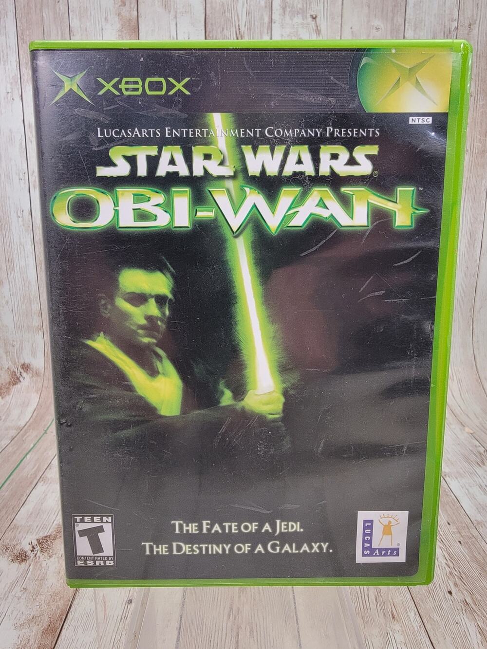 Star Wars Obi-Wan Microsoft Xbox Tested & Complete CIB Very Good Disc